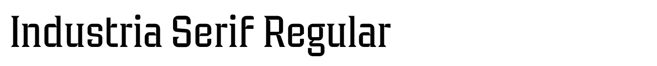 Industria Serif Regular image